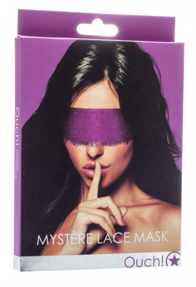 Фиолетовая ажурная маска на глаза Lace Mask
