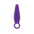 Фиолетовая анальная пробка JAMMY JELLY ANAL FINGER PLUG - 7,2 см.