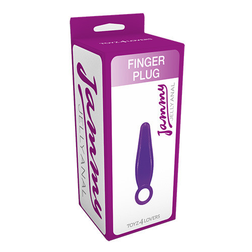 Фиолетовая анальная пробка JAMMY JELLY ANAL FINGER PLUG - 7,2 см. Фиолетовая анальная пробка JAMMY JELLY ANAL FINGER PLUG - 7,2 см.