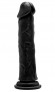 Чёрный фаллоимитатор Realistic Cock 9  - 23,5 см.