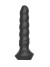 Черный перезаряжаемый мультискоростной вибратор №02 Undulating vibrator - 19 см.