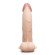 Телесный анальный фаллоимитатор Slipskin 10’’ Curved - 25 см.