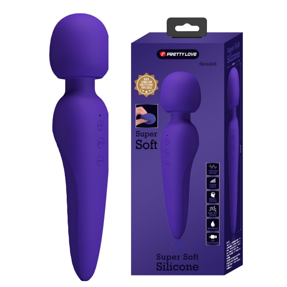 Фиолетовый wand-вибратор Meredith Фиолетовый wand-вибратор Meredith