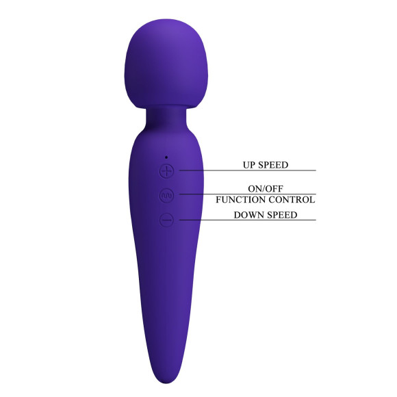 Фиолетовый wand-вибратор Meredith Фиолетовый wand-вибратор Meredith