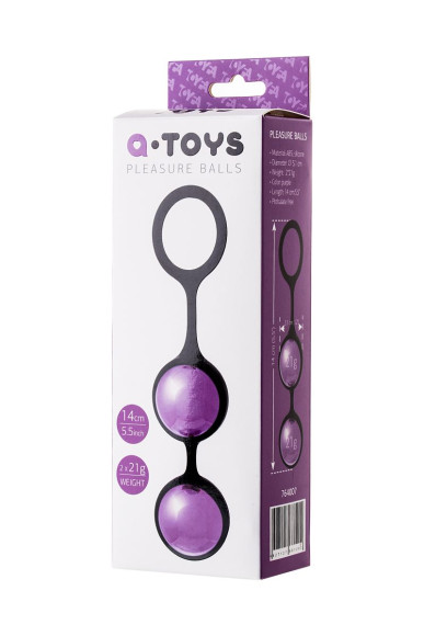 Фиолетово-черная вагинальные шарики TOYFA A-toys Фиолетово-черная вагинальные шарики TOYFA A-toys