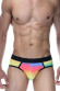 Разноцветные мужские трусы с пикантными вырезами сзади Разноцветные мужские трусы с пикантными вырезами сзади