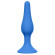Синяя анальная пробка Slim Anal Plug XL - 15,5 см.