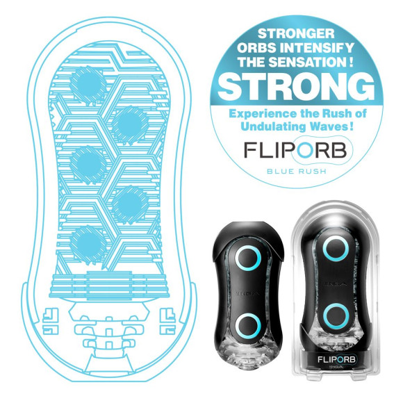 Мастурбатор Tenga FLIP ORB STRONG BLUE RUSH Мастурбатор Tenga FLIP ORB STRONG BLUE RUSH