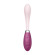 Розовый гибкий вибратор G-Spot Flex 3 - 19,5 см.