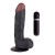 Чёрный вибратор-реалистик BIGSTUFF 8INCH BLACK - 20 см.