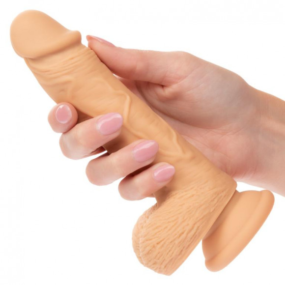 Телесный фаллоимитатор Dual Density Silicone Studs - 17,75 см. Телесный фаллоимитатор Dual Density Silicone Studs - 17,75 см.
