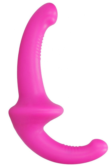 Розовый безремневой страпон Silicone Strapless Strapon Розовый безремневой страпон Silicone Strapless Strapon