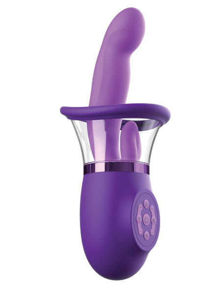 Фиолетовая помпа-вибратор Ultimate Pleasure Pro Plus