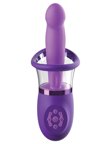 Фиолетовая помпа-вибратор Ultimate Pleasure Pro Plus