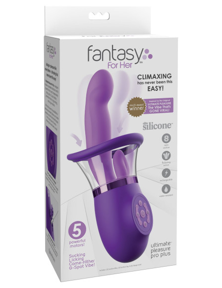 Фиолетовая помпа-вибратор Ultimate Pleasure Pro Plus