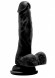 Чёрный фаллоимитатор Realistic Cock 7 With Scrotum - 18 см. Чёрный фаллоимитатор Realistic Cock 7 With Scrotum - 18 см.