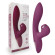 Сливовый вибратор-кролик с вакуумной стимуляцией 5’’ Silicone Suction Kiss - 20,3 см.