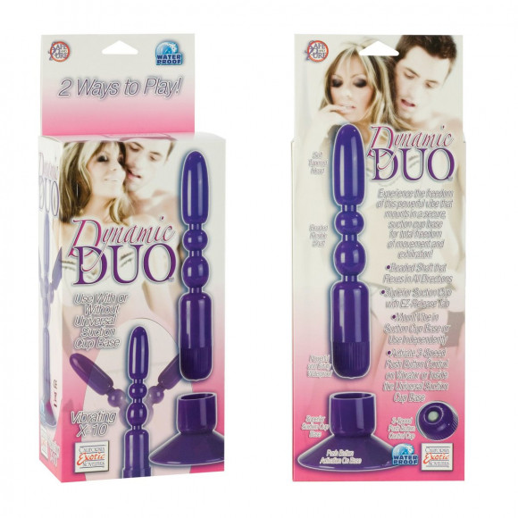 Вибрирующий стимулятор Dinamic Duo - 17,5 см. Вибрирующий стимулятор Dinamic Duo - 17,5 см.