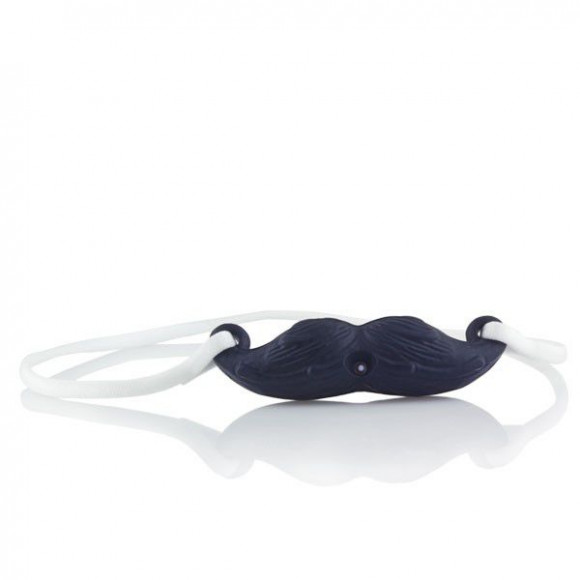 Черные силиконовые виброусы THE Mustachio