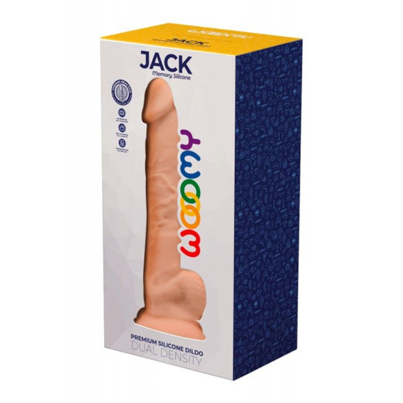 Телесный фаллоимитатор Jack - 23,1 см.