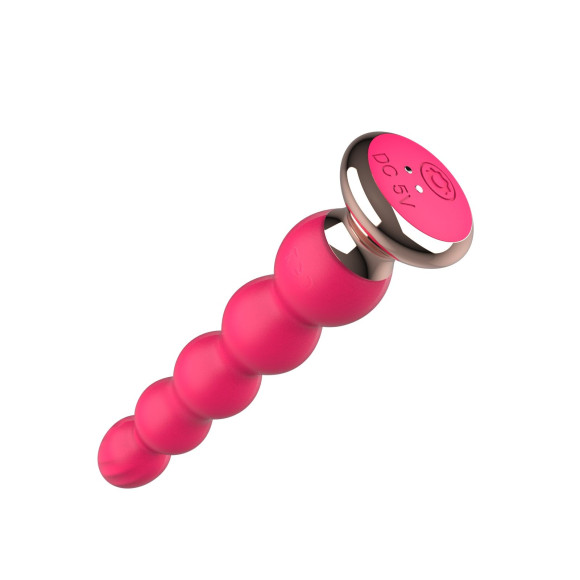 Розовый вибратор-ёлочка Mini Vibrator с пультом ДУ - 19 см. Розовый вибратор-ёлочка Mini Vibrator с пультом ДУ - 19 см.