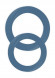 Набор из 2 синих эрекционных колец разного размера Infinity Thin M and L Cockring