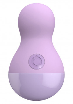 Сиреневый вибростимулятор COCO BODY  - 9 см.