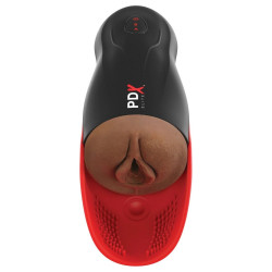 Коричневый мастурбатор-вагина с вибрацией Fuck-O-Matic 2 Коричневый мастурбатор-вагина с вибрацией Fuck-O-Matic 2