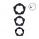 Набор из 3 эрекционных колец Beaded Silicone Cockring Set