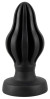 Черная анальная пробка Super Soft Butt Plug - 11,1 см.