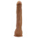 Темно-бежевый фаллоимитатор-гигант на присоске Dick - 28 см.