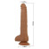 Темно-бежевый фаллоимитатор-гигант на присоске Dick - 28 см.
