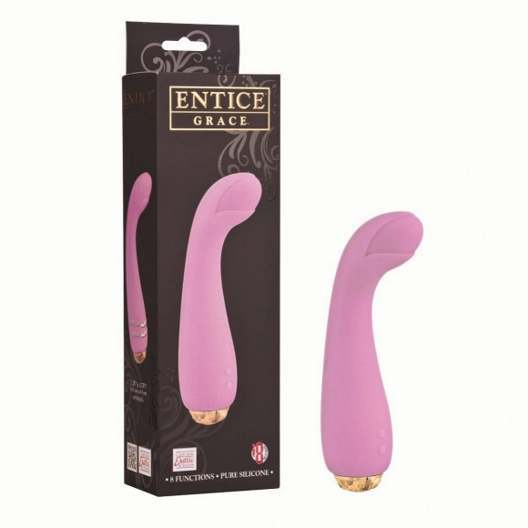 Розовый вибратор Entice Grace - 18,5 см. Розовый вибратор Entice Grace - 18,5 см.
