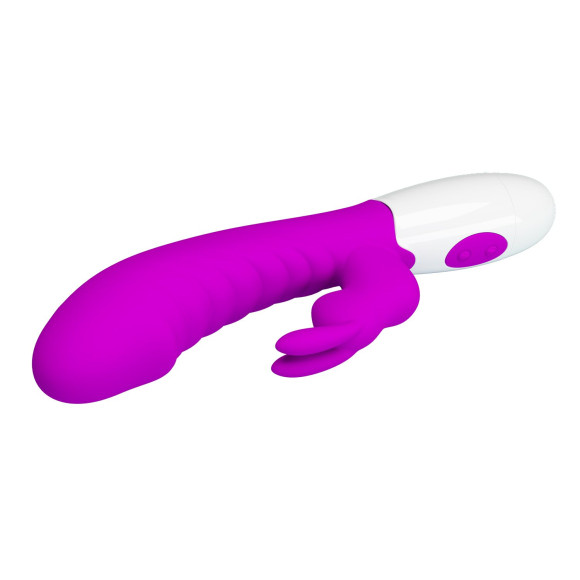 Лиловый вибратор-кролик Naughty Bunny - 19,8 см. Лиловый вибратор-кролик Naughty Bunny - 19,8 см.