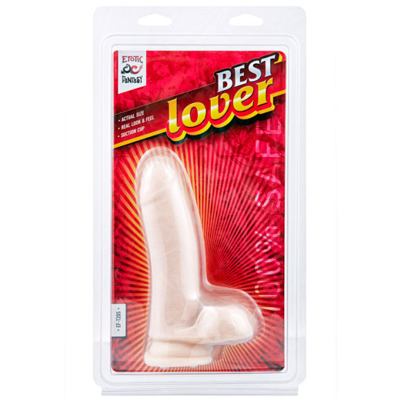 Фаллоимитатор с мошонкой Best Lover - 16,5 см. Фаллоимитатор с мошонкой Best Lover - 16,5 см.
