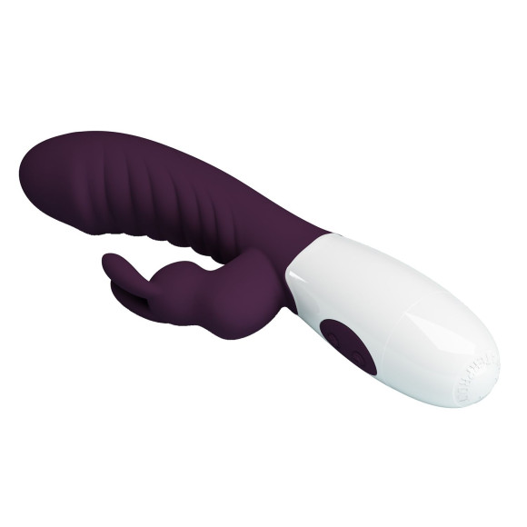 Фиолетовый вибратор-кролик Naughty Bunny - 19,8 см. Фиолетовый вибратор-кролик Naughty Bunny - 19,8 см.