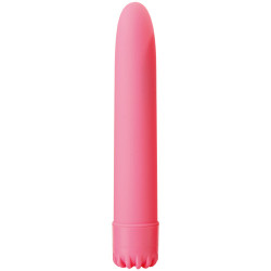 Розовый классический вибратор CLASSIC VIBE PINK LARGE - 20 см.