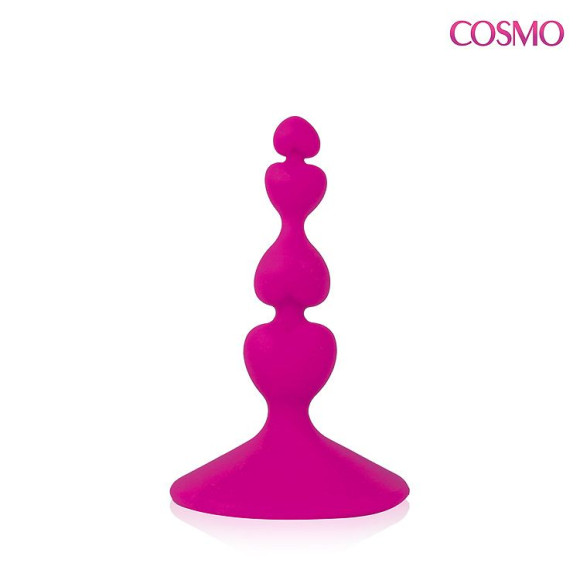 Ярко-розовый анальный стимулятор COSMO - 8 см. Ярко-розовый анальный стимулятор COSMO - 8 см.