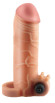 Телесная вибронасадка с кольцом Vibrating Real Feel 1 Extension - 14 см. Телесная вибронасадка с кольцом Vibrating Real Feel 1 Extension - 14 см.