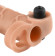 Телесная вибронасадка с кольцом Vibrating Real Feel 1 Extension - 14 см. Телесная вибронасадка с кольцом Vibrating Real Feel 1 Extension - 14 см.