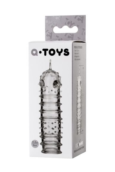 Прозрачная насадка на пенис TOYFA A-Toys с ребрами и точками - 15,3 см. Прозрачная насадка на пенис TOYFA A-Toys с ребрами и точками - 15,3 см.