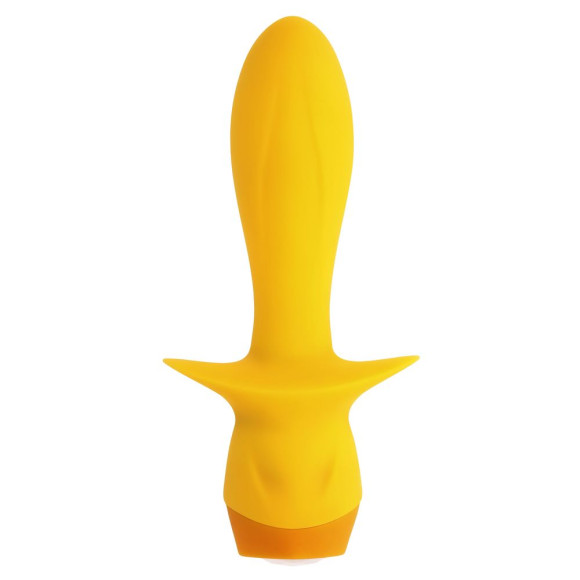Желтая анальная вибропробка Mellow Yellow - 13,5 см. Желтая анальная вибропробка Mellow Yellow - 13,5 см.