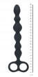 Черная анальная цепочка Beaded Silicone Anal Probe with Double Loop - 24 см. Черная анальная цепочка Beaded Silicone Anal Probe with Double Loop - 24 см.