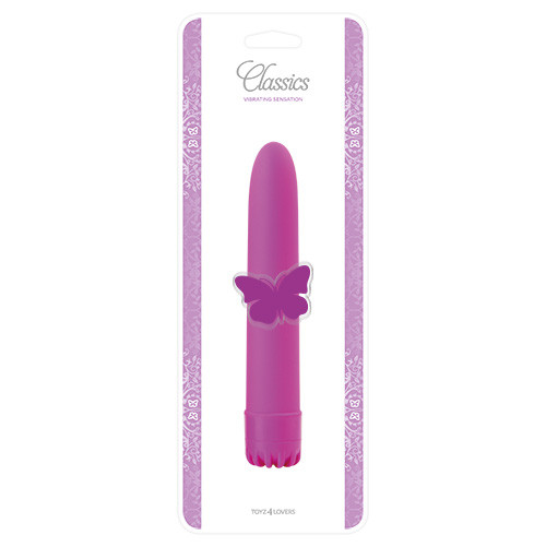 Пурпурный классический вибратор CLASSIC VIBE PURPLE LARGE - 20 см.