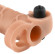 Телесная вибронасадка с кольцом Vibrating Real Feel 2 Extension - 16 см. Телесная вибронасадка с кольцом Vibrating Real Feel 2 Extension - 16 см.