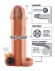 Телесная вибронасадка с кольцом Vibrating Real Feel 2 Extension - 16 см. Телесная вибронасадка с кольцом Vibrating Real Feel 2 Extension - 16 см.