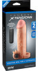 Телесная вибронасадка с кольцом Vibrating Real Feel 2 Extension - 16 см. Телесная вибронасадка с кольцом Vibrating Real Feel 2 Extension - 16 см.