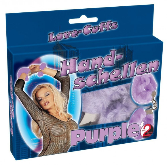 Фиолетовые меховые наручники Love Cuffs Фиолетовые меховые наручники Love Cuffs