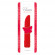 Красный мини-вибратор CLASSIC VIBE RED SMALL - 14 см.