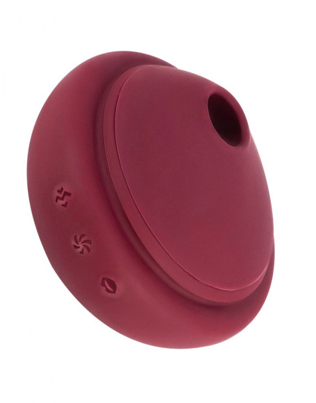 Бордовый вакуум-волновой вибратор в форме капкейка Бордовый вакуум-волновой вибратор в форме капкейка